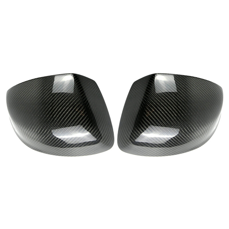 HANSSHOW Lot De 2 Coques De Rétroviseurs Latéraux En Fibre De Carbone Véritable Pour Tesla Model 3-2017-2022 (modèle 3 - Miroir Latéral Mat