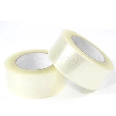 Sealing Shipping Packaging Tape CLEAR 50mm x 66m Parcel Sellotape