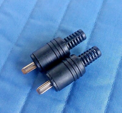 German Made 2-pin Din Plug Speaker and HiFi Connector Screw Terminals  -2 pack