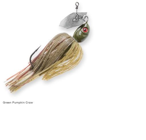 Z-Man Project Z Chatterbait 3/8 oz Green Pumpkin Craw CB-PZ38-09 Chatter Bait - Image 1