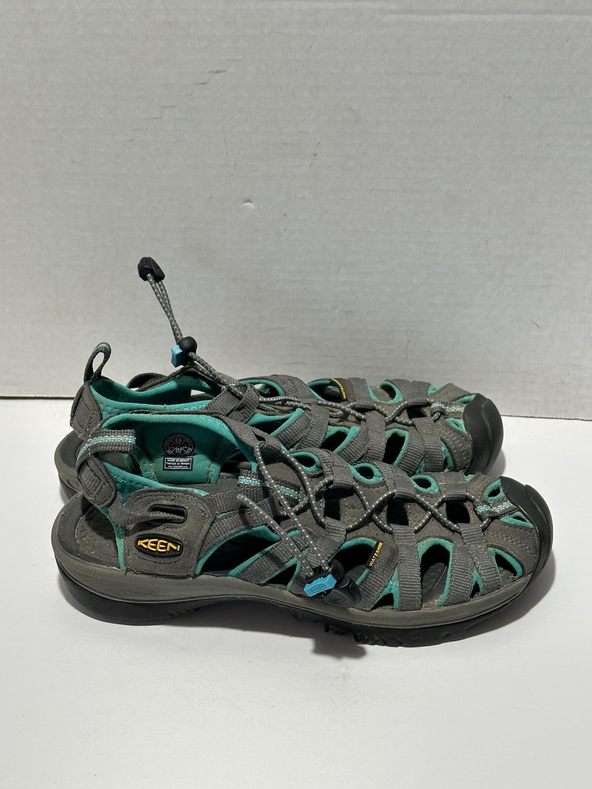 Sandali Keen Donna 6 5 Whisper Sportivi Cordino Pescatore 1003717 Tessuto Grigio