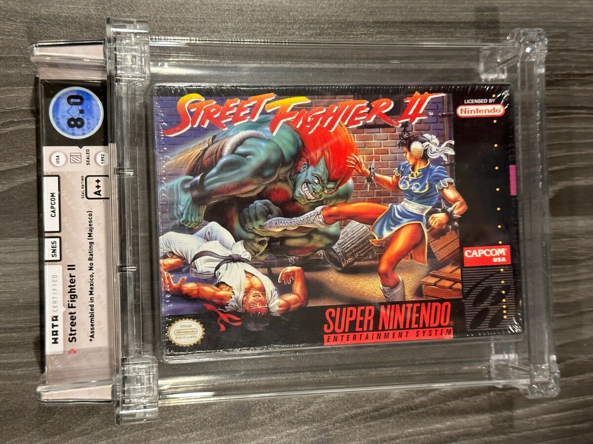 Street Fighter II 2 Super Nintendo SNES New Sealed GRADED Street Fighter II 2 Super Nintendo SNES New Sealed GRADED