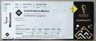 * VIP Hospita TICKET FIFA World Cup Qatar 2022 Saudi Arabia - Mexico # Match 40