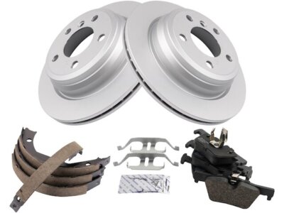 Rear TRQ Brake Pad Rotor Shoe Drum Kit fits BMW 328i GT xDrive 2014