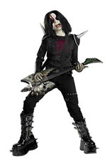 Metal Mayhem Rocker Punk Creep Boys Costume Shoulder Armor Halloween Disguise