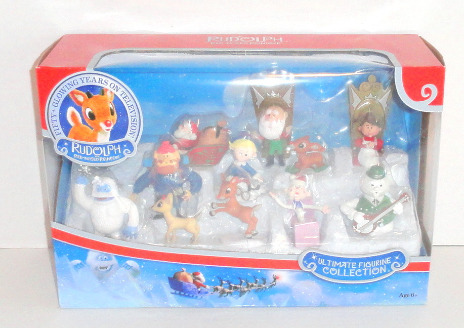 rudolph figurine set
