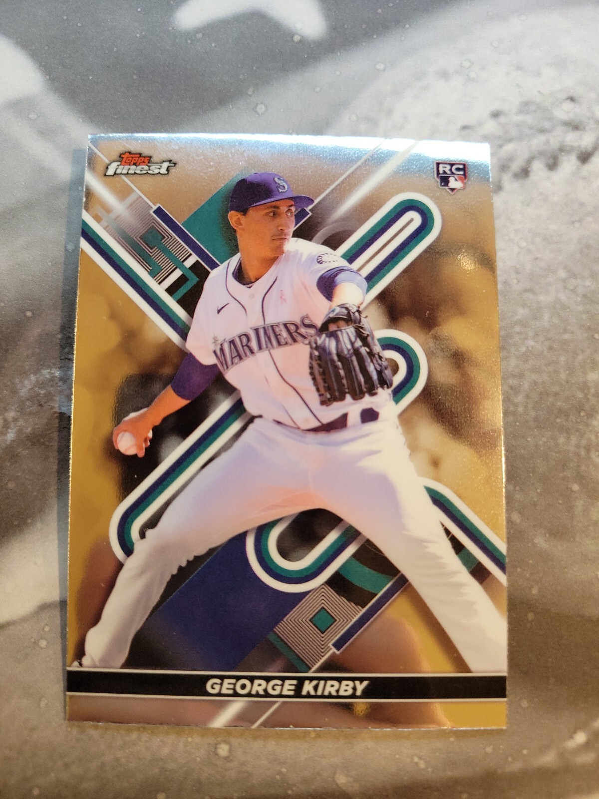 2022 Topps Finest Base #12 George Kirby Mariners Rookie