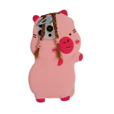 Funny Cartoon DIY Hairstyle Silicone Soft Case Cover for iPhone 15 14 13 Pro Max