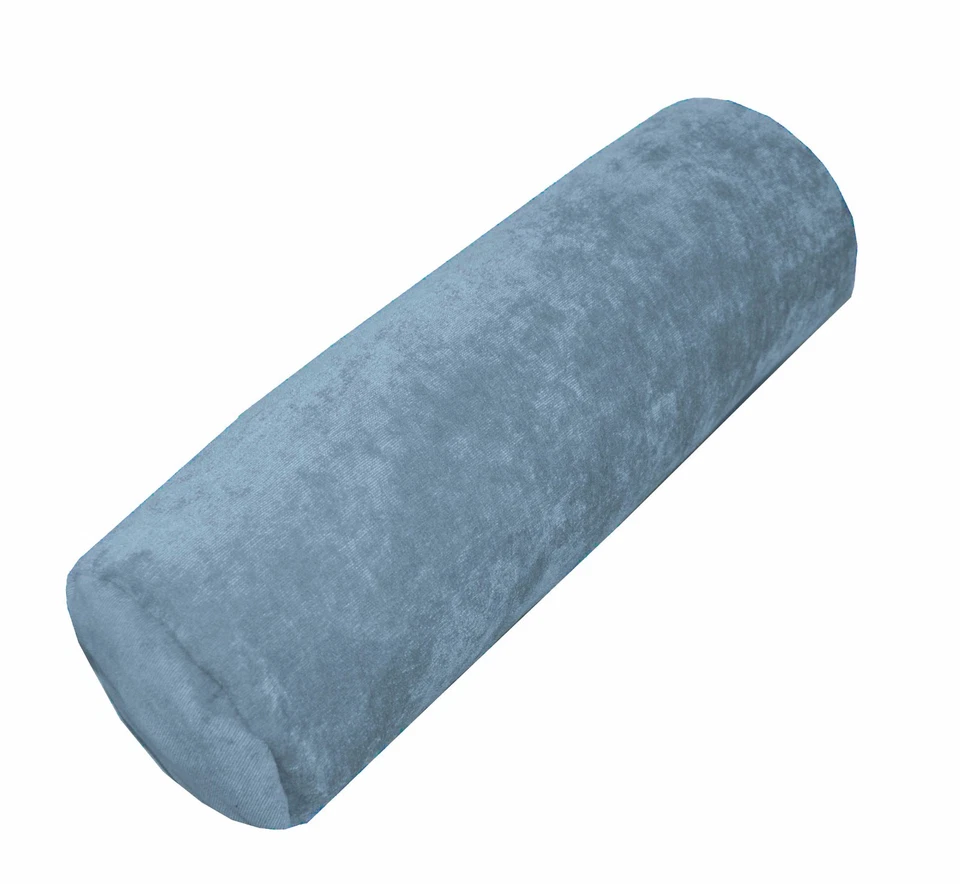 ma10g Aqua Sofa Chenille Velvet Bolster CASE Tube Neck Roll Cushion COVER Size - image 3 of 4