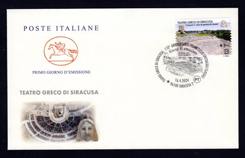 Italy 2024: Teatro Greco di Syracuse - FDC "Cavallino" / 1st day of issue
