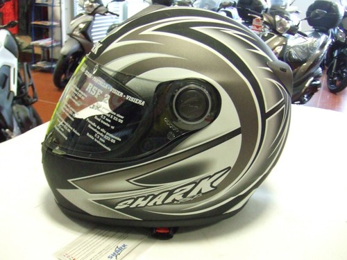 CASCO INTEGRALE SHARK RSF2 IMPULSION FIBRE COMPOSITE TG XS  GRIGIO-NERO-ARGENTO | eBay
