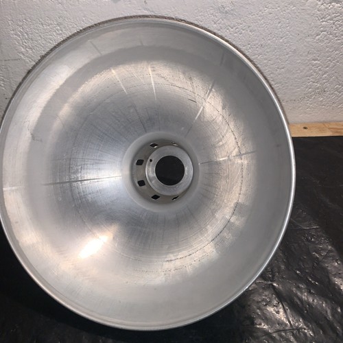 Industrial Aluminium Pendant Light Lamp Shade Vintage Retro Silver 28cm - Picture 6 of 11
