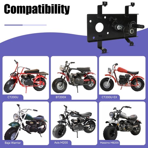 Jackshaft Assembly with 420 Chain 42 Link Kit For CT200U BT200X M200 Mini Bike - Picture 4 of 9
