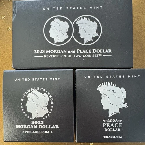 2023 S Reverse Proof Set & Morgan and Peace Dollar Proof Set-FREE SHIPPING