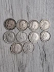 "10x Pre-1920 British Sterling Silver Threepence Coins (.925) – Victoria, Edward