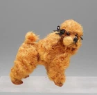 Vintage OOAK Liz McInnis Poodle Dog Artisan Dollhouse Miniature 1:12