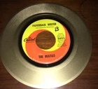 BEATLES "PAPERBACK WRITER" CAPITOL GOLD VINYL 45 RECORD SINGLE PAINTED GOLD