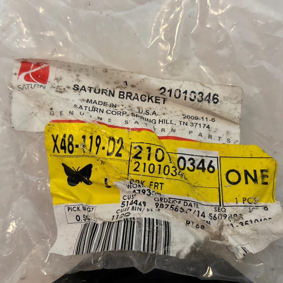 Original Saturn -- Soporte delantero barra estabilizadora -- #21010346 -- OEM Foto 2 de 4