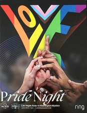 Las Vegas Aces Pride Night Flag (Unopened) AND Game Night Poster June 26, 2025
