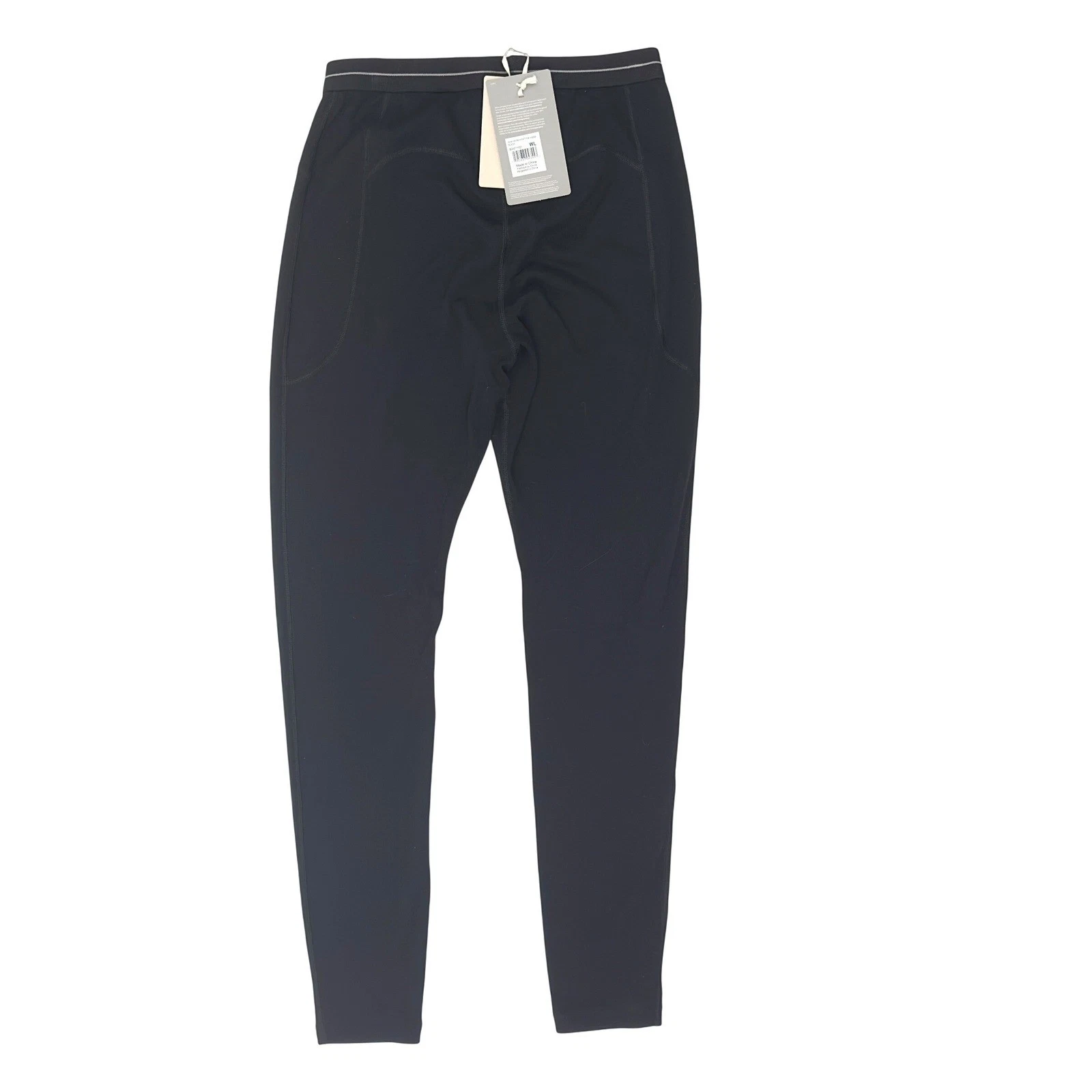 Icebreaker 300 Merino Wool Base Layer Leggings Women LG Black Thermal