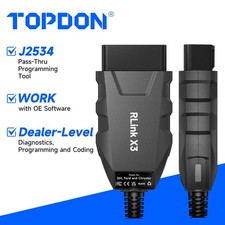 Topdon Rlink X3 J2534 Pass Thru Device Diagnostic Tool For Gm Ford And Chrysler