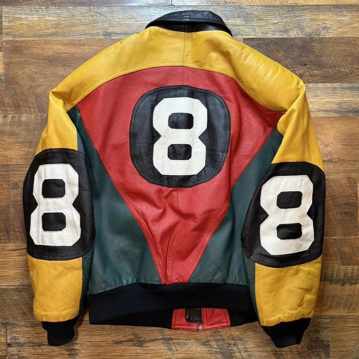 80’s Michael Hoban Leather Bomber Jacket Vintage AuTHeNTiC Michael Hoban 8 Ball Bomber 100% Real Leather