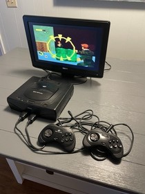 Sega Saturn With Game Tested