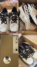 On Cloud X 4 Womens White/Black Lace Up Low T...