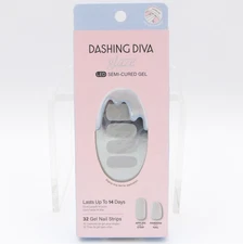 Dashing Diva Glaze LED Semi-Cured Gel Nail Strips GAM199 It's Electric 32 Strips