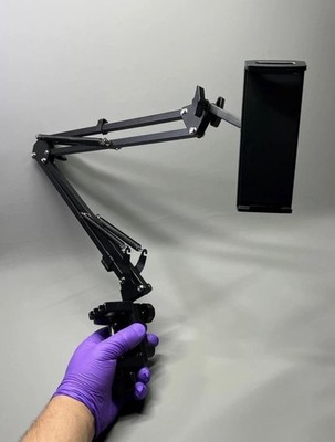 Aluminium Langarm Tablet Halter für Bett & Schreibtisch Handyhalterung 4,7-12,9 Zoll Geräte