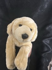 Vintage 2000 Toys R Us Animal Alley Yellow Labrador Lab Dog cuteness plushie