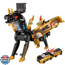 Collision Transforming Dinosaur Car Toy, Magnetic Dinosaur Transformer Car fo