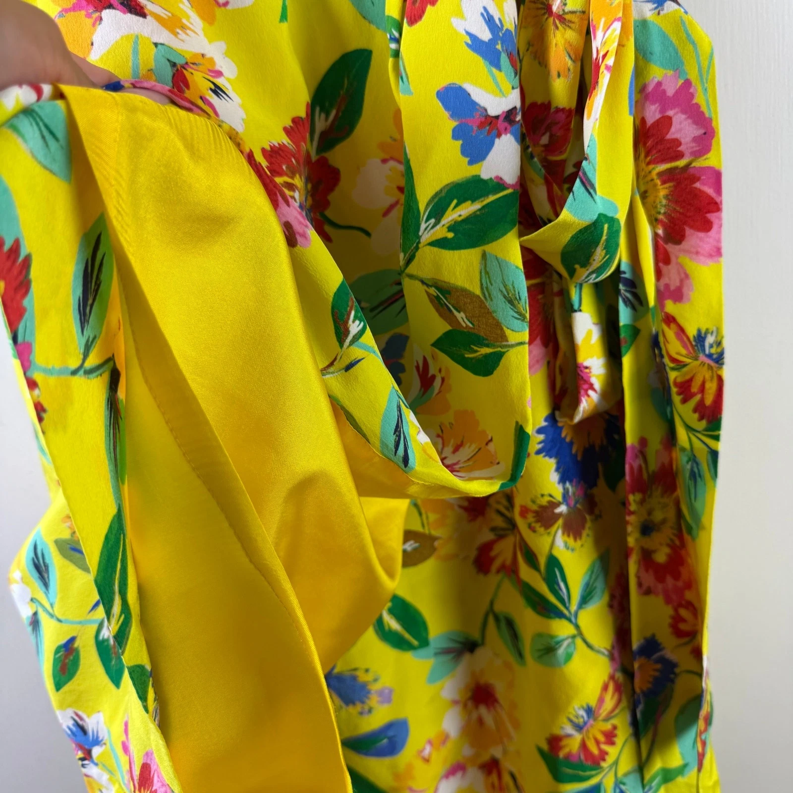 Abito KATE SPADE Cathleen giallo floreale in seta taglia 4