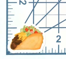Taco Die Cut Paper Sticker - Scrapbooking - Ready to Ship