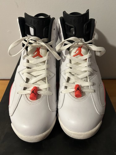 2013 Nike Air Jordan 6 Retro - Size 11 White/Infrared-Black (384664-123) - Picture 3 of 10