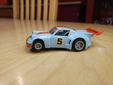 Vintage Matchbox Powertrack Blue Porsche 911 Turbo Race Car 5 Slot Car