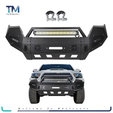 Complete Steel Front Bumper Assembly with LED Lights For 2016-2020 Toyota Tacoma