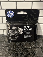 HP 67 XL OEM Genuine Black Ink Cartridge. EXP : 2/28 FREE SHIPPING BOX DAMAGE