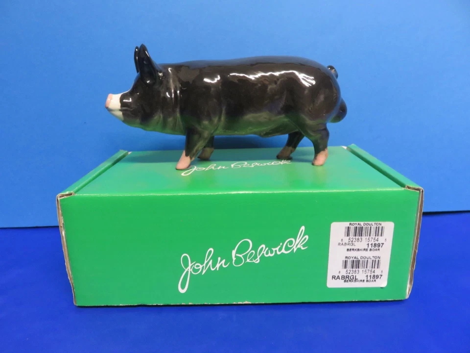 BESWICK BLACK  BERKSHIRE  BOAR/ PIG  (BOXED) - Image 2 of 4