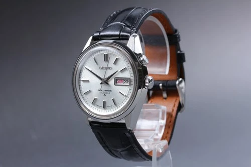 Vintage 1968 [Near MINT] SEIKO BELL-MATIC 4006-7010 White Day/Date AT Men's JP