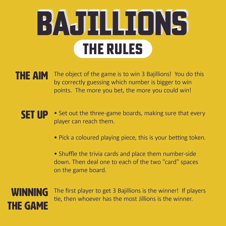 Bajillions Trivia 派对游戏 – 成人和青少年的搞笑数字猜测游戏 — 第 3/4 张图片