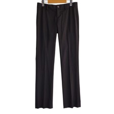Banana Republic Logan Fit Pants Womens 2 Black Wool Blend Stretch Straight Leg