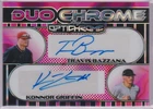2025 Leaf Duo Chrome Auto Autograph Rookie Travis Bazzana/Konnor Griffin 2/8