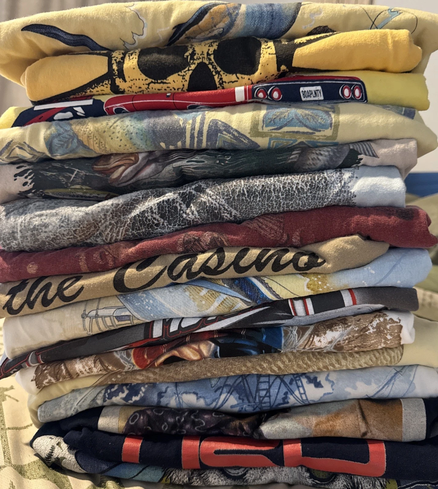 (Lot of +15) Men’s T-Shirts Sizes XL-3XL Guy Harvey Fishing Tees