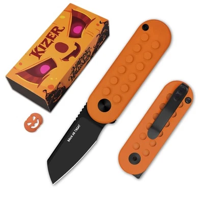 Kizer MiniBay Folding Pocket Knife 14C28N Blade G10 Handle Halloween/LEGO Gift