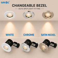 GU10 Recessed Fire Rated Downlight Changeable Bezel Light 5yrs warranty GMEC