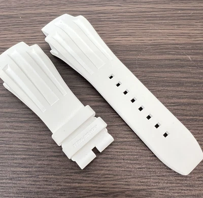 Authentisches Richard Mille weißes Kautschukband/Band 32M für RM032 - Bild 1 von 4