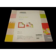 Creative Memories 12x12" It's a Girl 24pc Paper Scrapbook, 2 pages die cuts