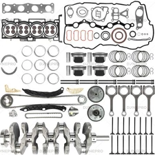 For Hyundai Kia 2.4L G4KJ Engine Rebuild Overhaul Kit Crankshaft Rods Timing VVT