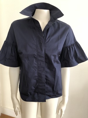 Burberry London Bluse, Gr. IT 38, Dunkelblau